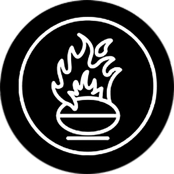 about roasting black icon graphic.